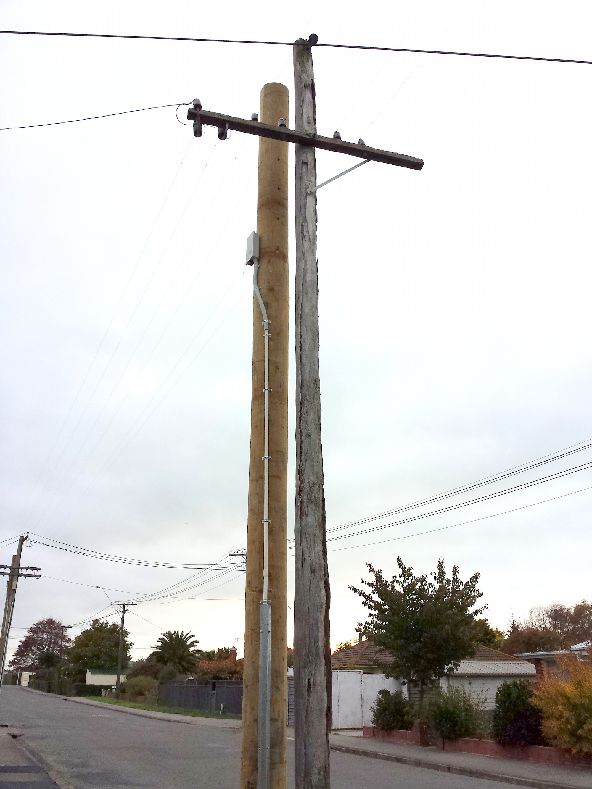 Fibre on poles Kiwiblog